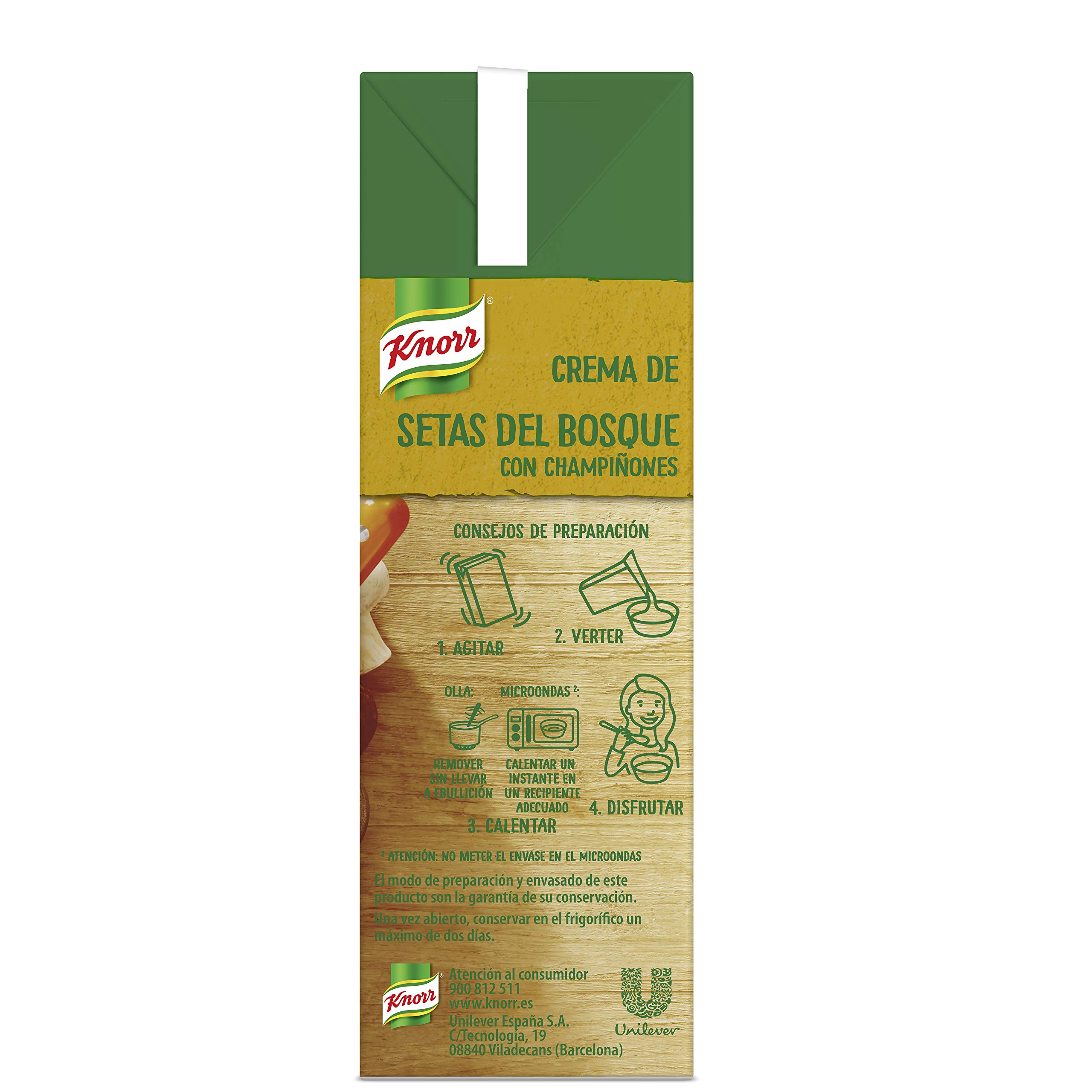 Knorr Crema de Setas del Bosque 500 ml Pack de 4