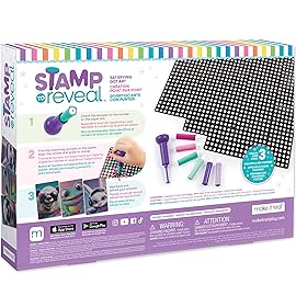 Make It Real Stamp to Reveal DIY Dot Posters, 1 Stamper per kit & 3 Dot Posters |Craft Kit, Artwork Activity, Girls & Kids Ages 6 Bunny, Frog, Panda