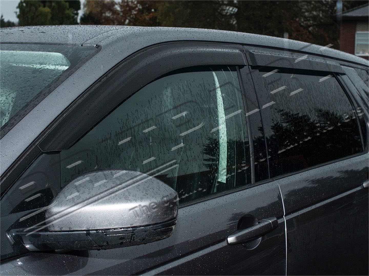 BRITPART Front & Rear Wind Deflector Set 4 Pieces Compatible with Land Rover Discovery Sport Part # DA6079