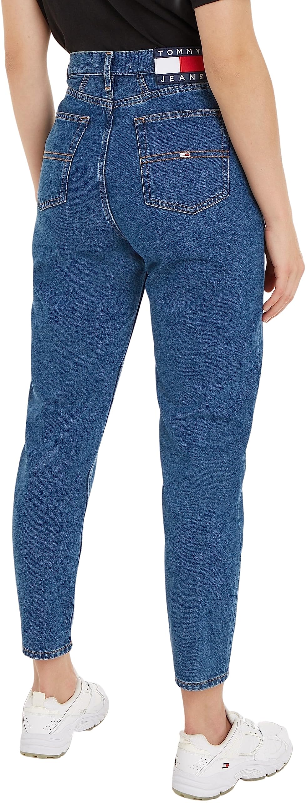 Tommy Jeans - Mom Jean Uhr Tprd NOS 6033 Dw0dw14708, Pantaloni Donna