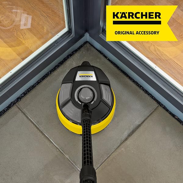 Kärcher 2.644-074.0 T7 Plus T-Racer Surface Cleaner & 2643-233.0 Soft Washing Brush - Pressure Washer Accessory - 4