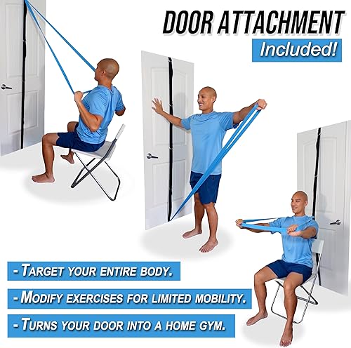 Miniatura 4 de Justin Agustin - Juego de 6 bandas para principiantes, diseñadas específicamente para principiantes en total, bandas de ejercicio suaves para