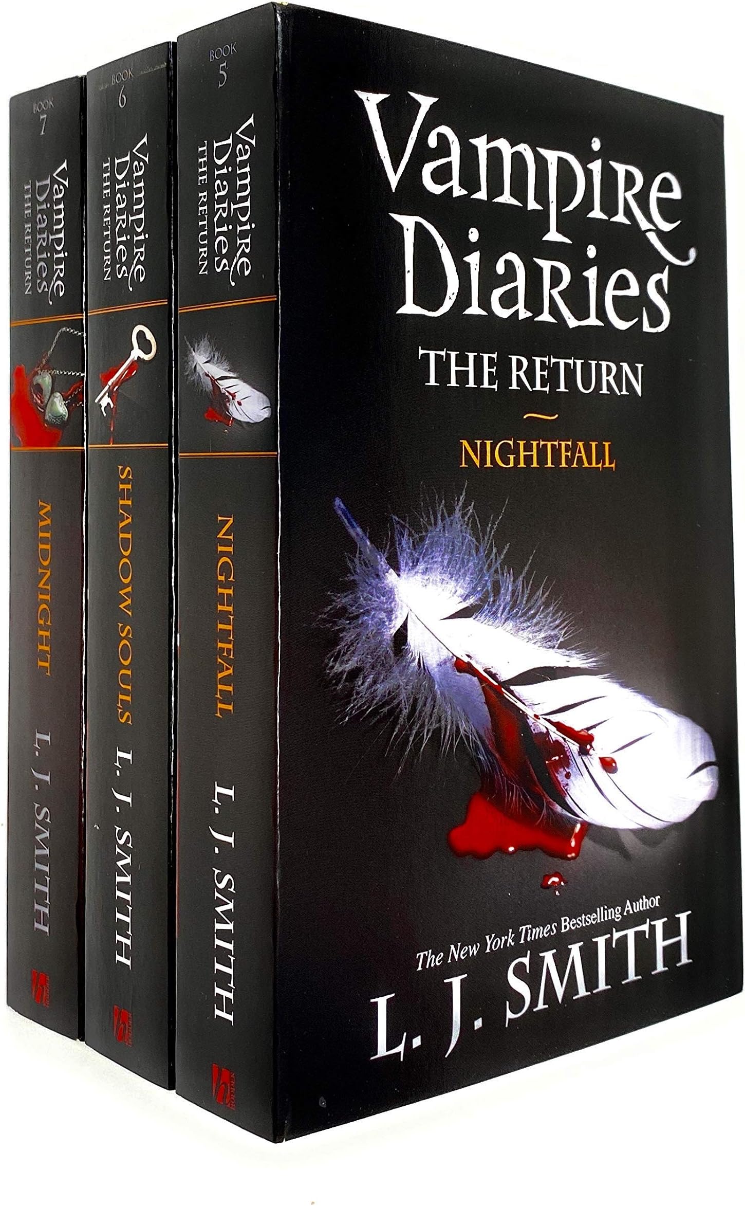 Vampire Diaries The Return Collection 3 Books Set by L. J. Smith (Nightfall, Shadow Souls & Midnight)