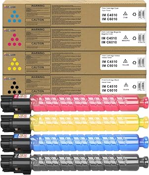 IM C4510 IM C6010 Toner Cartridge High Yield Compatible for Ricoh IMC4510 IM 6010 842526 842529 842528 842527 Toner Set Replacement for Ricoh Savin Lanier IM C4510 IM C5510 IM C6010 IMC6010 Printer