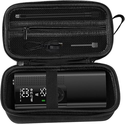 Miniatura 2 de Funda para inflador de neumáticos Airmoto, funda de compresor de aire portátil, funda de bomba de aire de 120 PSI, manómetro de presión de