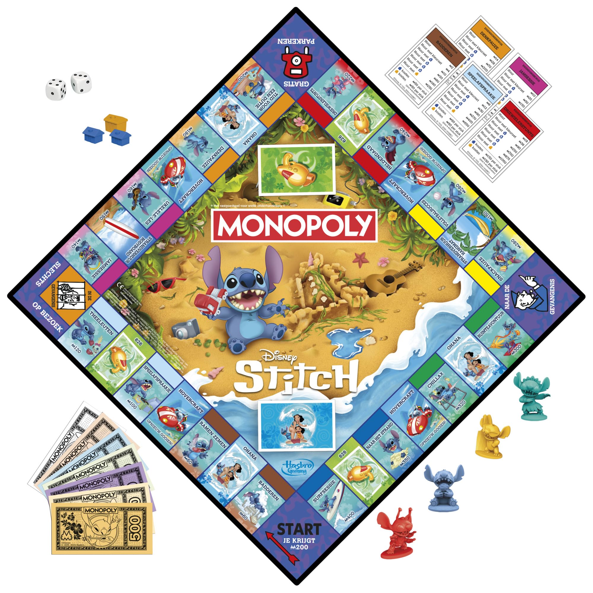 Disney Stitch gra planszowa Monopoly Edition - wersja holenderska