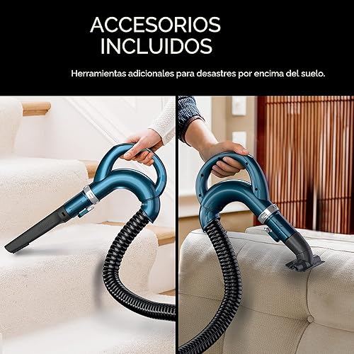 Vista 6 de Aspiradora vertical de Shark, Navigator con cepillo autolimpiable elevable, filtro HEPA, dirección giratoria, herramienta para tapicería