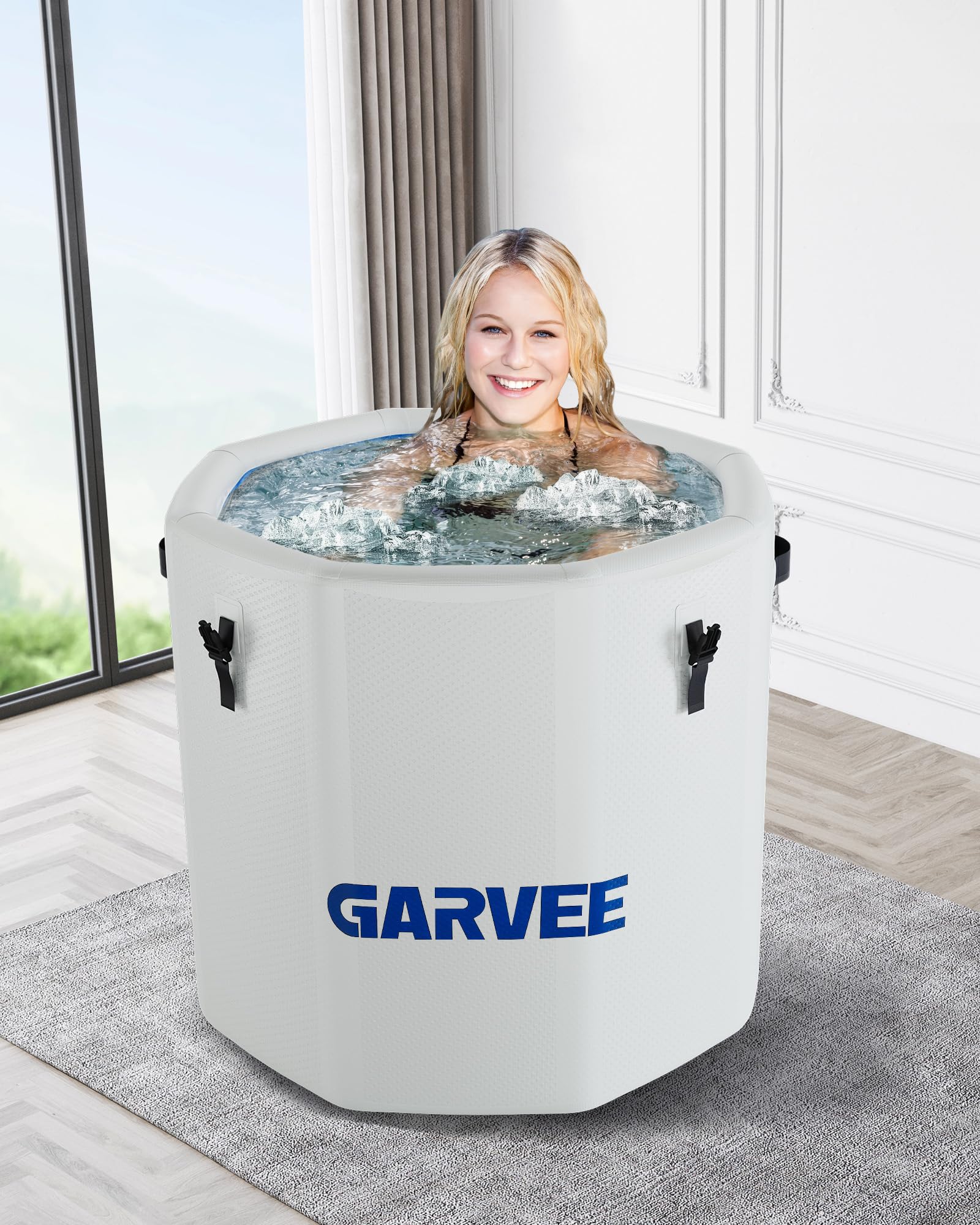 GarveeHome XXL Ice Bath Tub for Athletes - 700L Inflatable Cold Plunge Tub