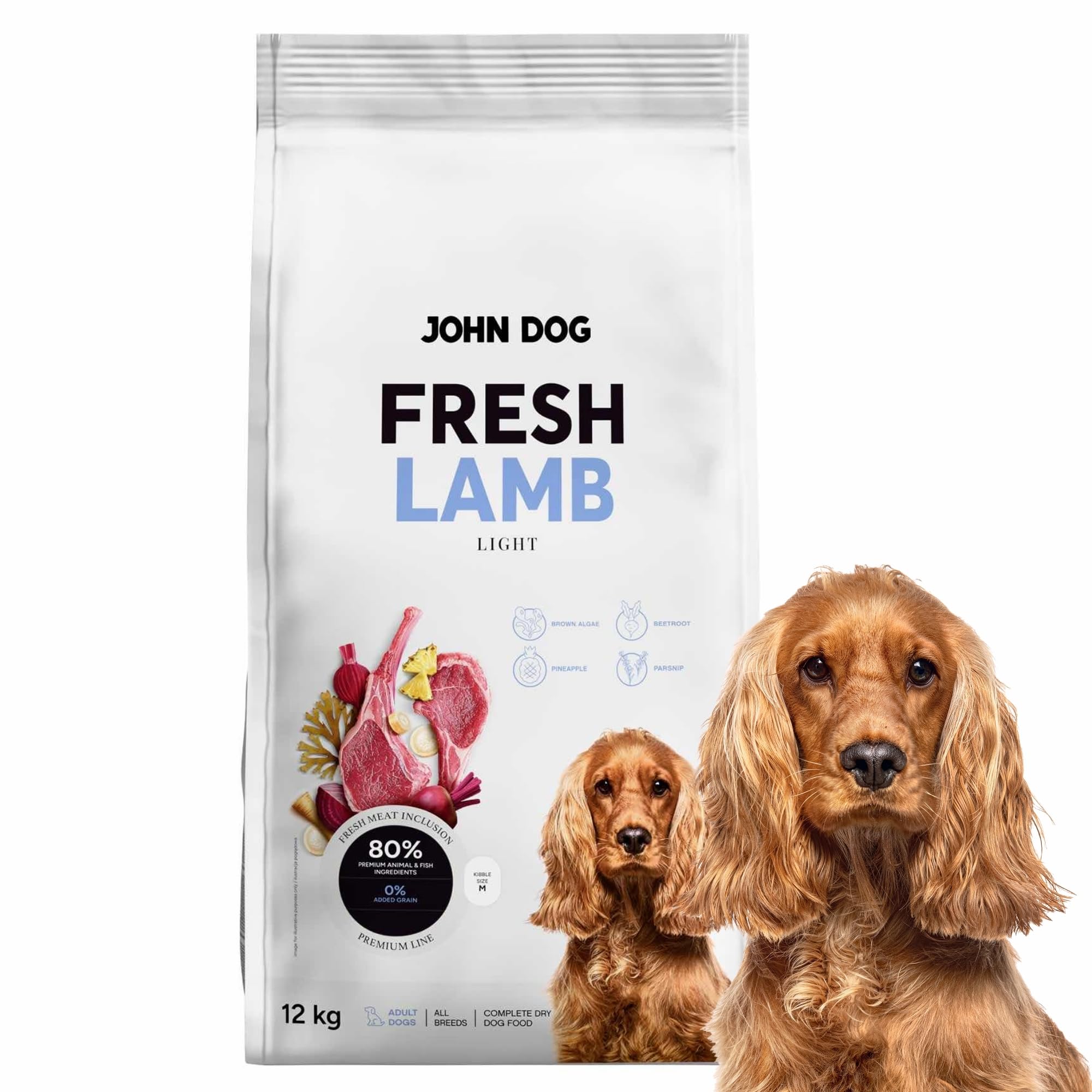 JOHN DOG Fresh karma sucha dla psa Jagnięcina 12 kg