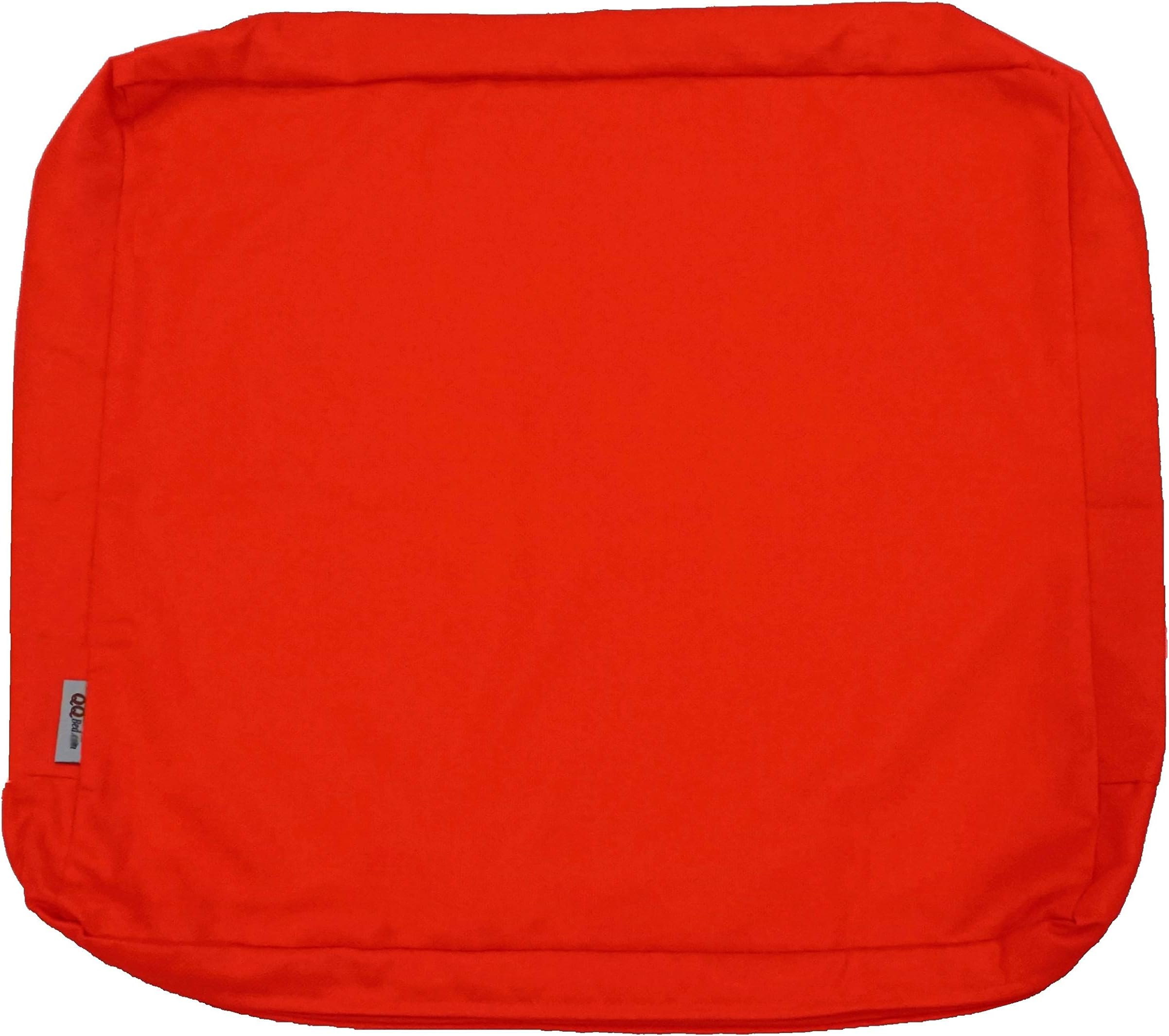 QQbed 6 Pack Outdoor Patio Chair Washable Cushion Pillow Seat Covers Extra Large 24"X22"X4" - Replacement Covers Only (24"X22"X4" 6 Pack, Tango)