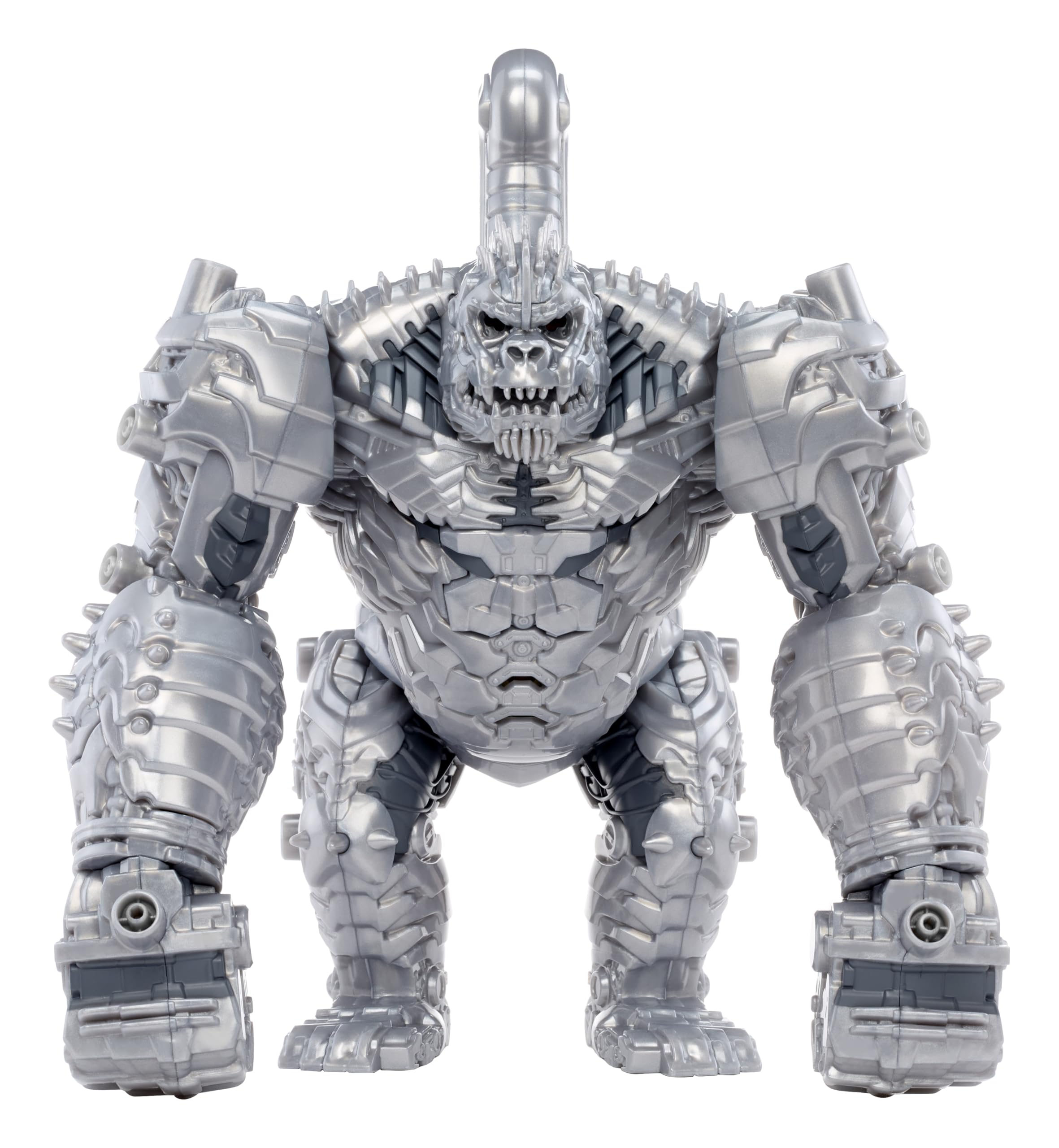 King Chrome Feature Villain Figure - Figura de acción de 30,5 cm del Villano King Chrome de Armorsaurs con Luces, Sonidos, función de puñetazo y Accesorios de Lanzamiento, para +6 años