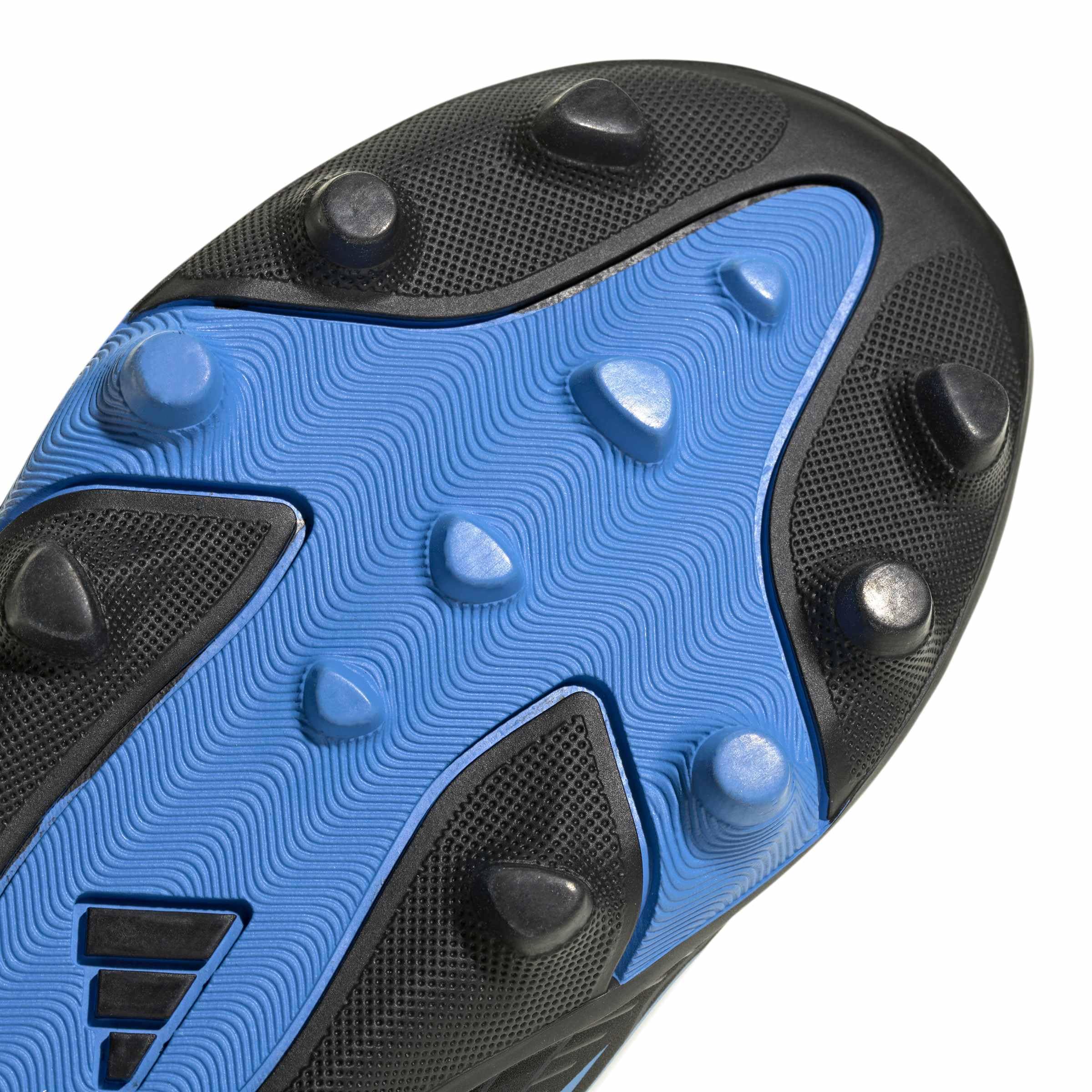 adidas Unisex Kinder F50 Hyperfast Club Velcro Firm Ground/Multi Ground Football Boots Children Shoes, core Black/core Black/Lucid Ray Blue, 30 EU