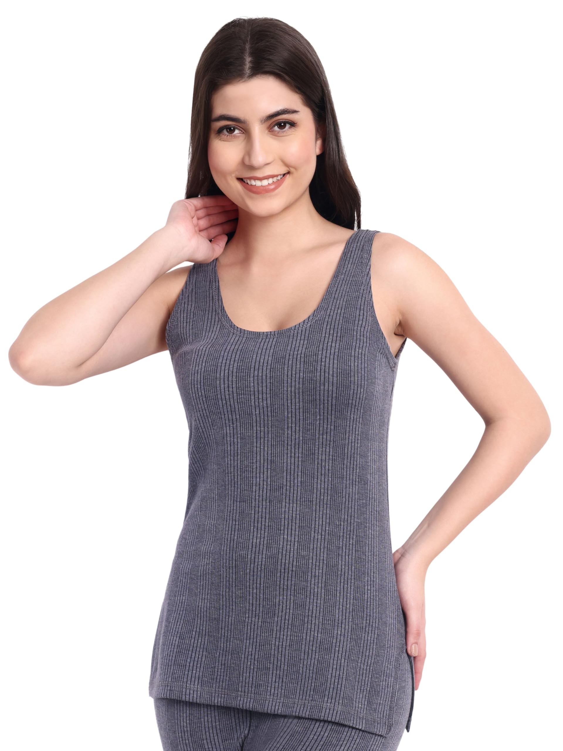 Winter Thermal Top for Women | Sleeveless Thermal | Women Theraml Top Set | Winter Wear | Cotton Blend Thermal | Innerwear Bodywarmer |-image-24
