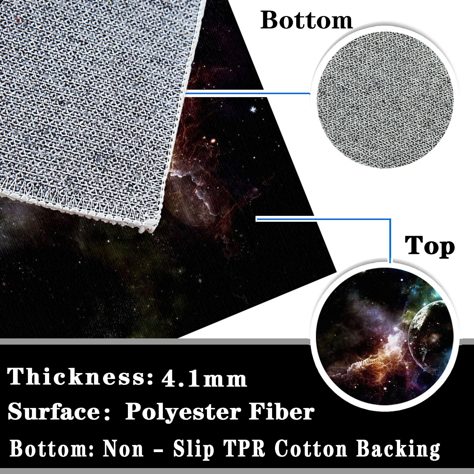 Alfombrilla protectora para silla de oficina, Alfombra Silla Ruedas Gaming Oficina 130 x 150 cm, protección del suelo, Antideslizante, Alfombra Silla Escritorio para laminado, parqué, suelos duros