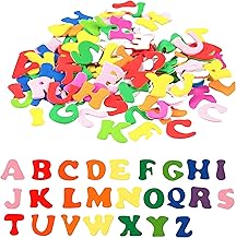 Lot de 650 lettres en caoutchouc mousse multicolores autocollantes pour décoration de cartes, sac d'école, bricolage, scrapbooking