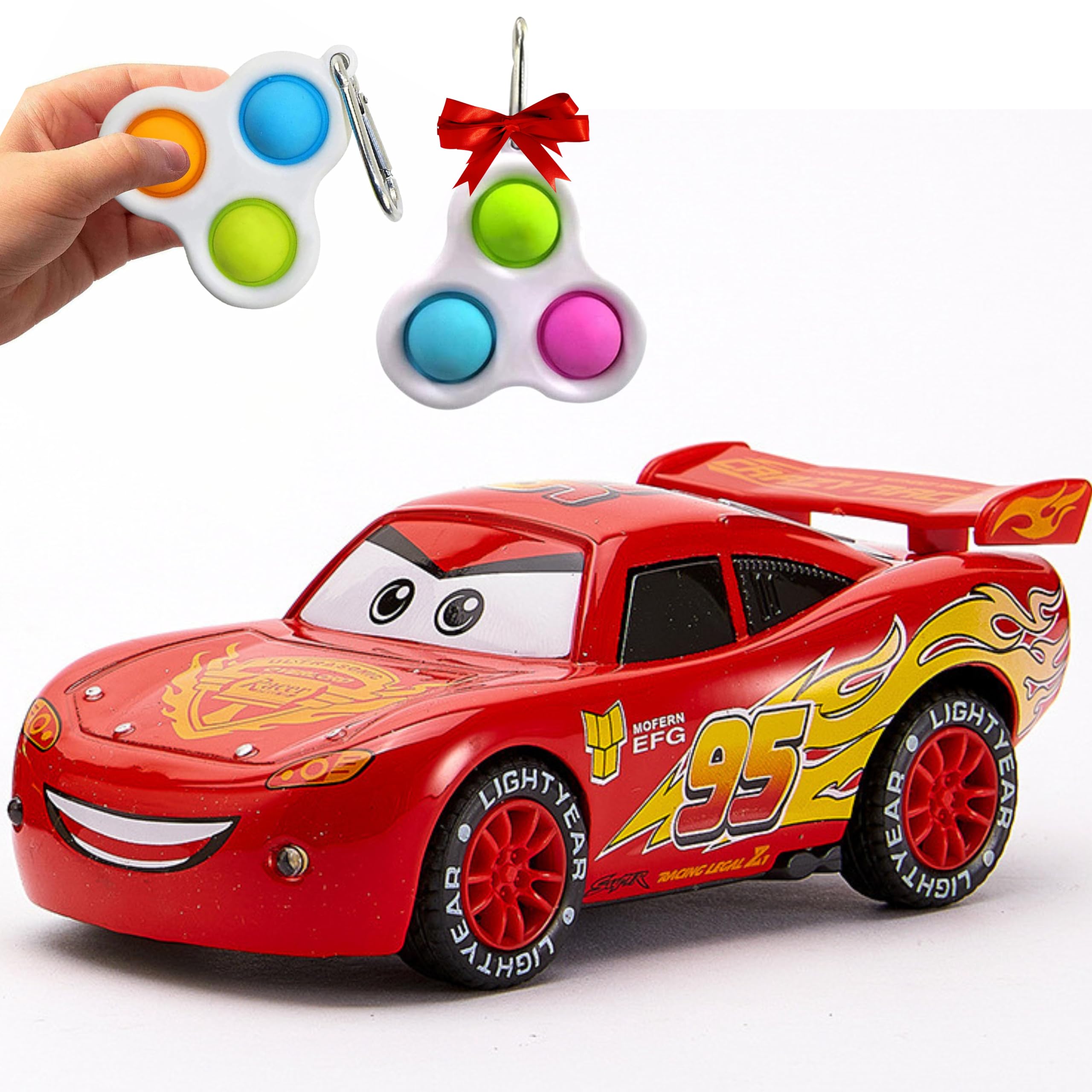 MARTYRA Die-Cast Movie Car Toys Set – Premium Metal Cars for Kids & Collectors | Iconic Movie-Inspired Vehicles with Bonus Pop It Keyring | Durable, Portable & for Boys