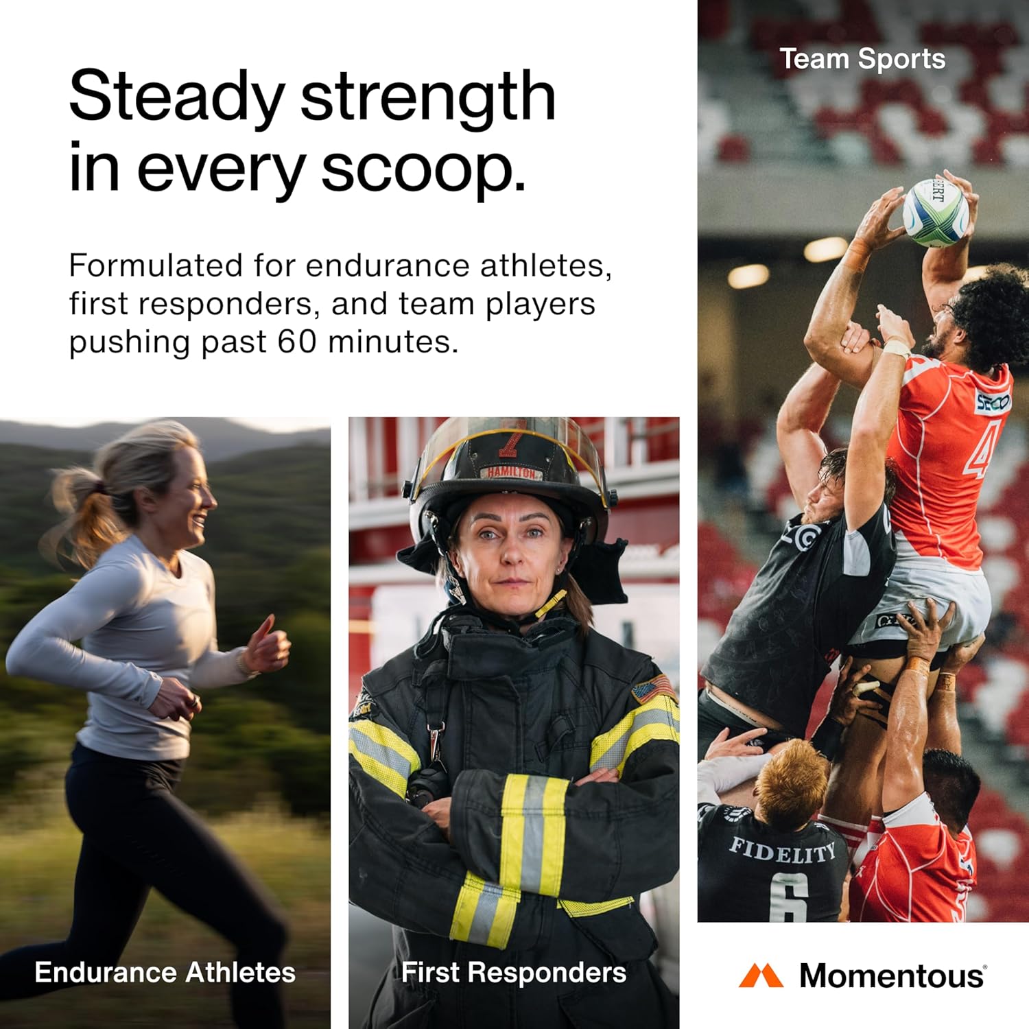 Momentous Fuel Intra-Workout Energy & Hydration Drink Mix - Powder for Sustained Energy During Workouts - NSF Certified for Sport - GMO- & Gluten-Free - 15 Servings - Passion Orange Guava