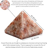 Vista 285 de Amazing Gemstone Amethyst Pyramid Crystal Healing Stones - 2" Great Pyramid Figurine of Natural Stone Pyramid for Meditation, Reiki, Chakra
