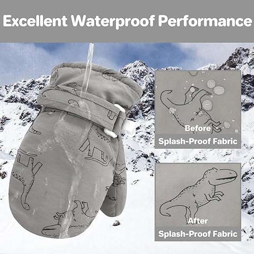 Miniatura 4 de qikqik Guantes impermeables para niños pequeños guantes de invierno para bebés guantes de invierno para bebés guantes de invierno para bebés guantes