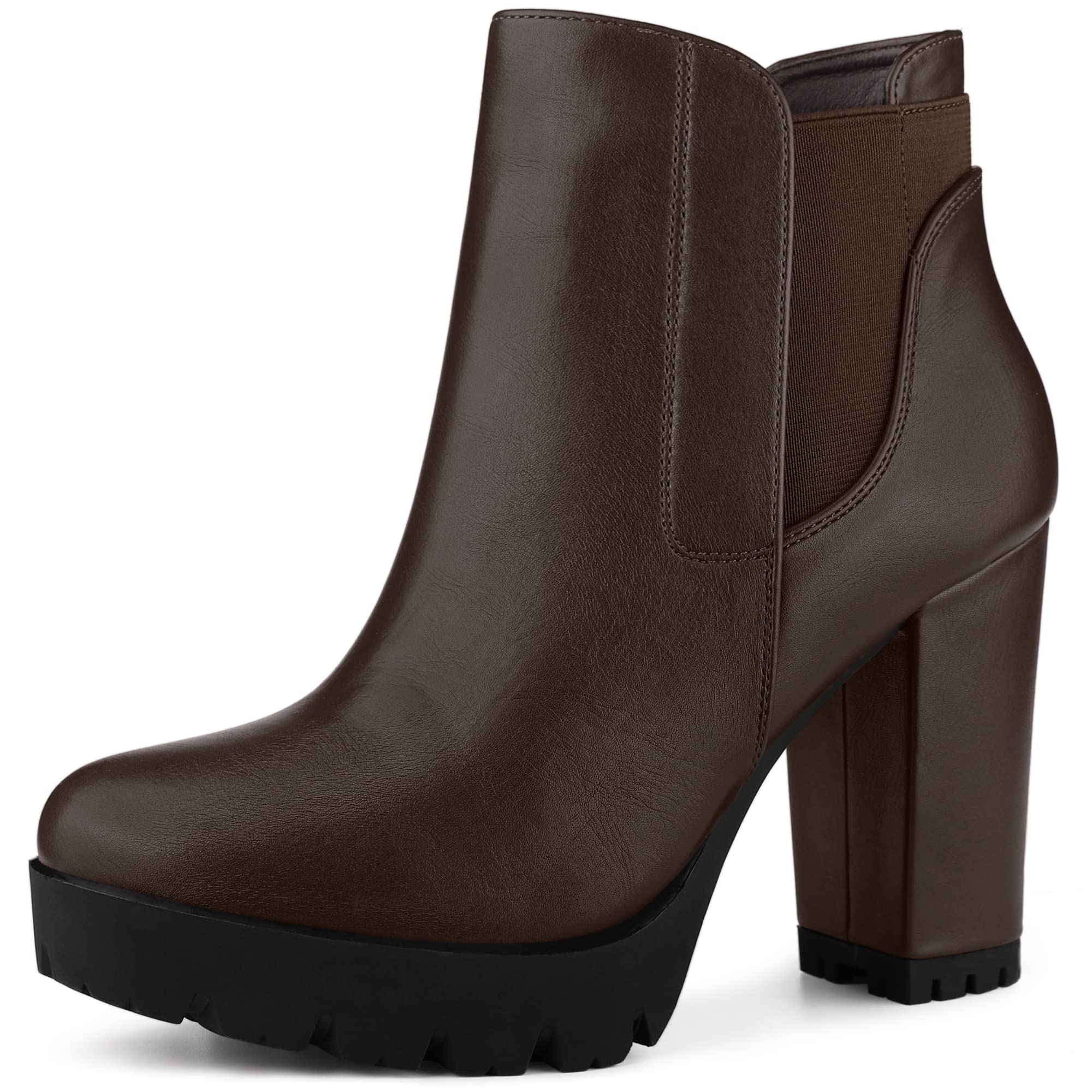 Perphy Stivaletti Chelsea con tacco alto e plateau da donna