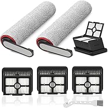 2 Roller Brush 4 Filters for Dreame H12 Pro, H12 Dual Wet and Dry Vacuum Cleaner Replacement Roller Brushes