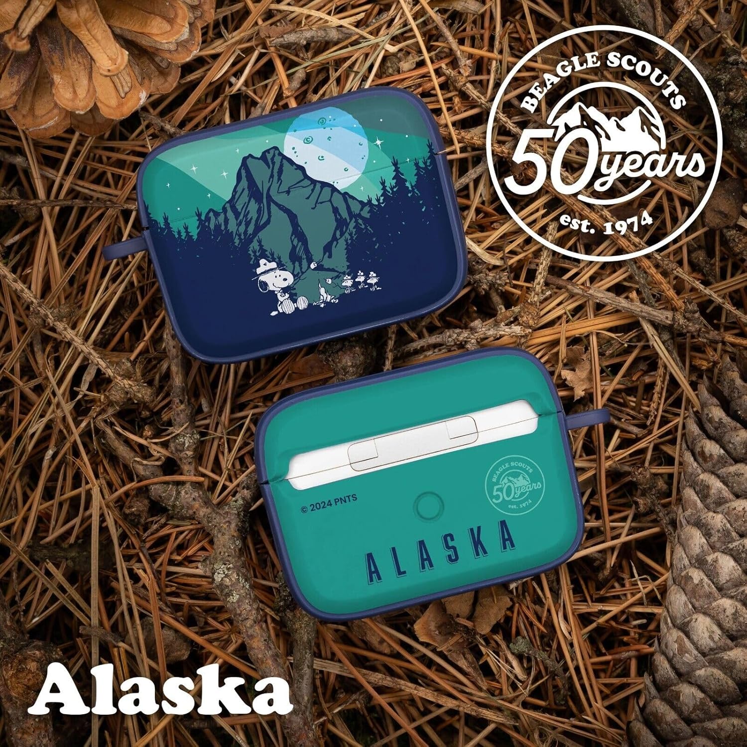 Affinity Bands Peanuts Beagle Scouts HDX Case Cover Compatible with Apple AirPods Pro 1 & 2 (Alaska)