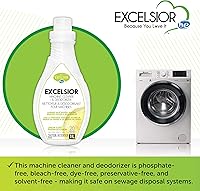 Vista 4 de Excelsior HE - Limpiador y desodorante para lavadora, elimina olores y residuos para 20 limpiezas de lavadoras de alta eficiencia, aroma a limón