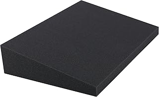 DeluxeComfort Foam Stress Relief Wedge, 15" x 10" x 1"- 3" Rise - Sciatica Nerve Medical Wedge Cushion - Tailbone Support - Therapeutic Back Pain Relief - Specialty Medical Pillow, Grey