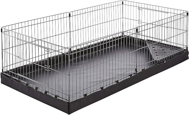Amazon Basics Canvas Bottom Pet Cage, Black