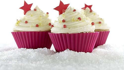 Miniatura 3 de Lekue Molde para muffins de 6 cavidades rojo