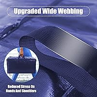 Vista 2 de SWEET DOLPHIN Paquete de 12 bolsas de mudanza extra grandes con cremalleras fuertes y asas de transporte, bolsa de almacenamiento resistente