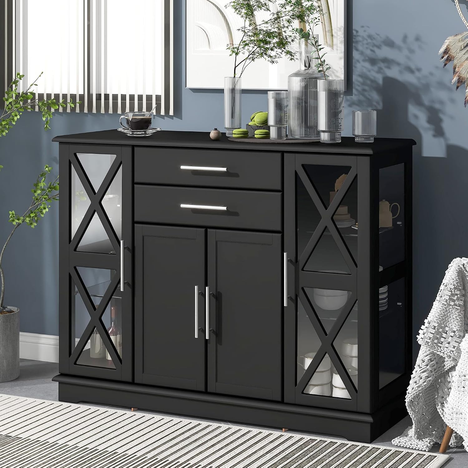 Kitchen Sideboard, Buffet Storage Sideboard with