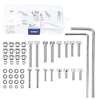 Vista 1 de 50 unids/set de montaje de cartucho de cabeza giratoria universal: Tornillos de cabeza hexagonal de acero inoxidable, pernos, tuercas, arandelas