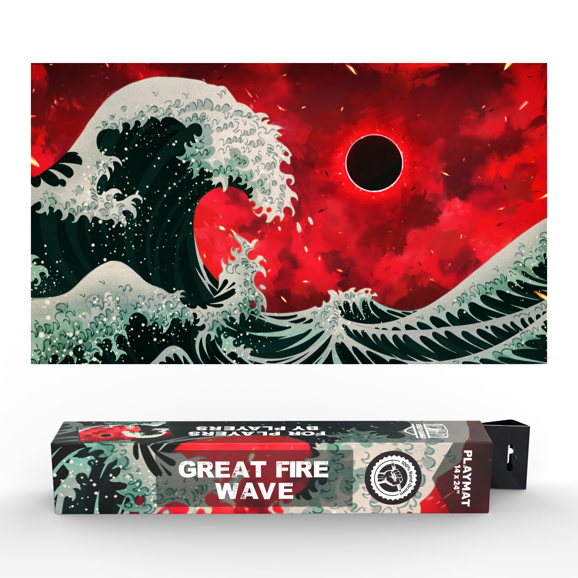 Amazon.com: (Great Fire Wave) 100% Hand-Drawn 14x24 TCG/MTG