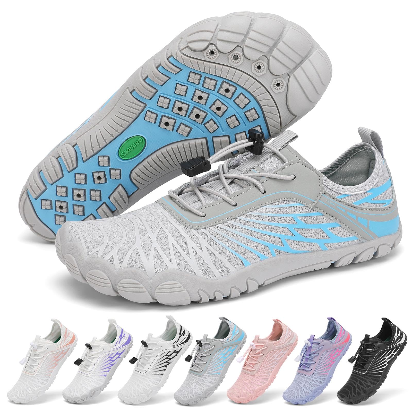 SAGUARO Scarpe Barefoot Minimaliste Donna Scarpe da Scoglio Traspiranti Asciugatura Rapida, 36-43 EU