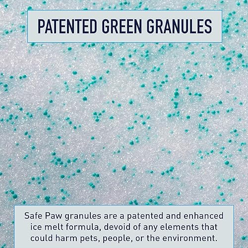 Miniatura 5 de Safe Paw, derretidor de hielo seguro para perrosniñosplantas con agente de tracción, 8 libras, 100% libre de sal y cloruro, no tóxico, sin daños al