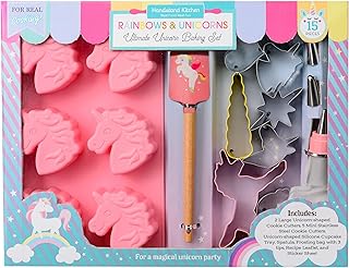 Handstand Kitchen Rainbows and Unicorns 15-piece Ultimate Baking Party w...