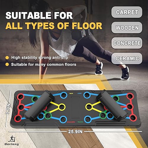 Miniatura 3 de IUT Solid Push Up Board 15 in 1 Home Workout Equipment Multi-Functional Pushup Stands System Fitness Floor Chest Muscle Exercise Professional