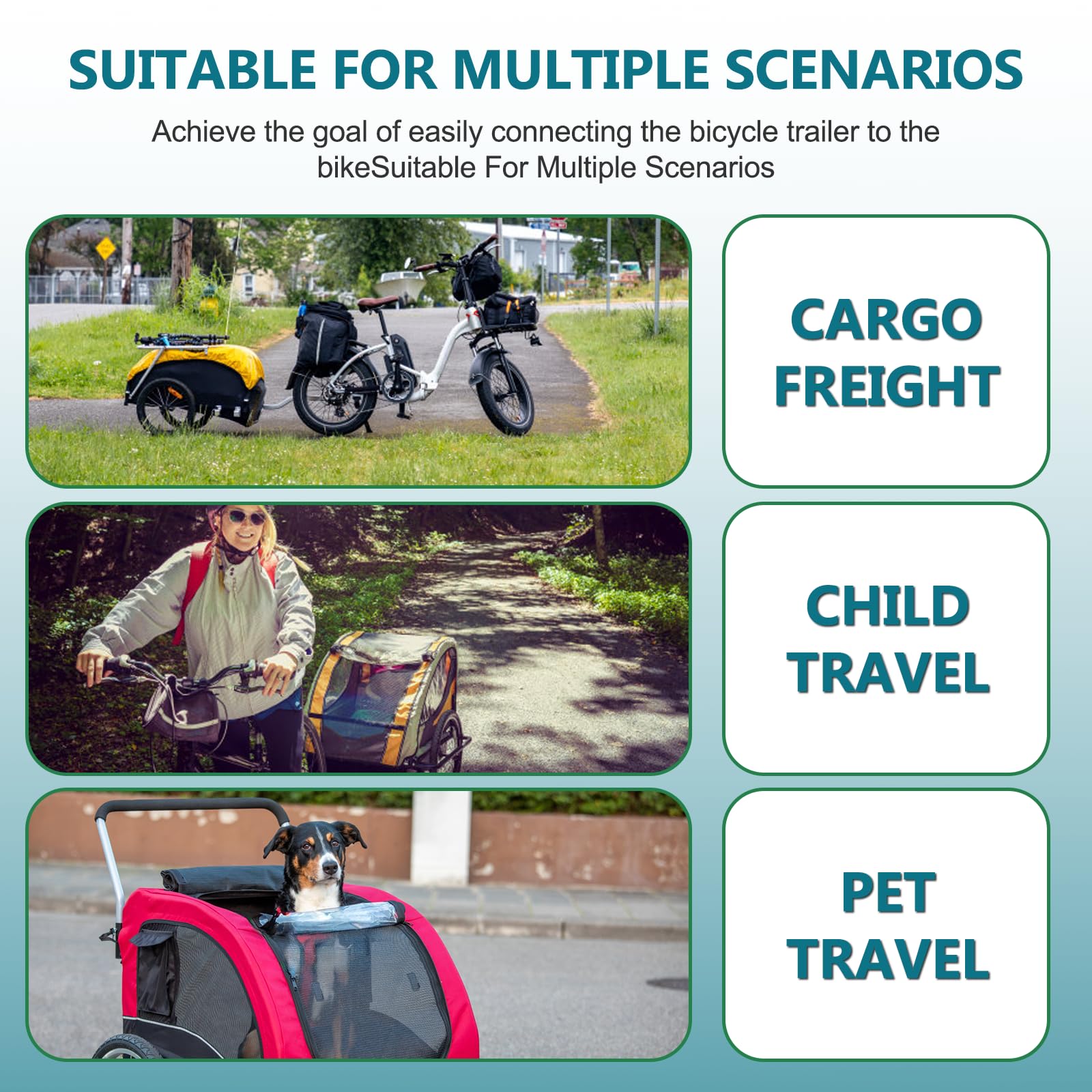 Via Velo チャイルドトレーラー（コストコ購入・ヒッチコネクター3個付き） Via Velo チャイルドトレーラー（コストコ購入・ヒッチコネクター3個