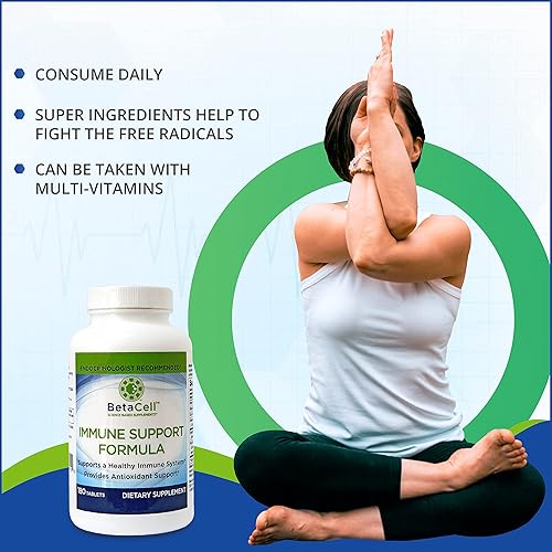 Miniatura 6 de BetaCell Suplemento de apoyo de bienestar para adultos  Vitamina C, Vitamina D3, Zinc, Albahaca Santa, Selenio  para un estilo de vida saludable y