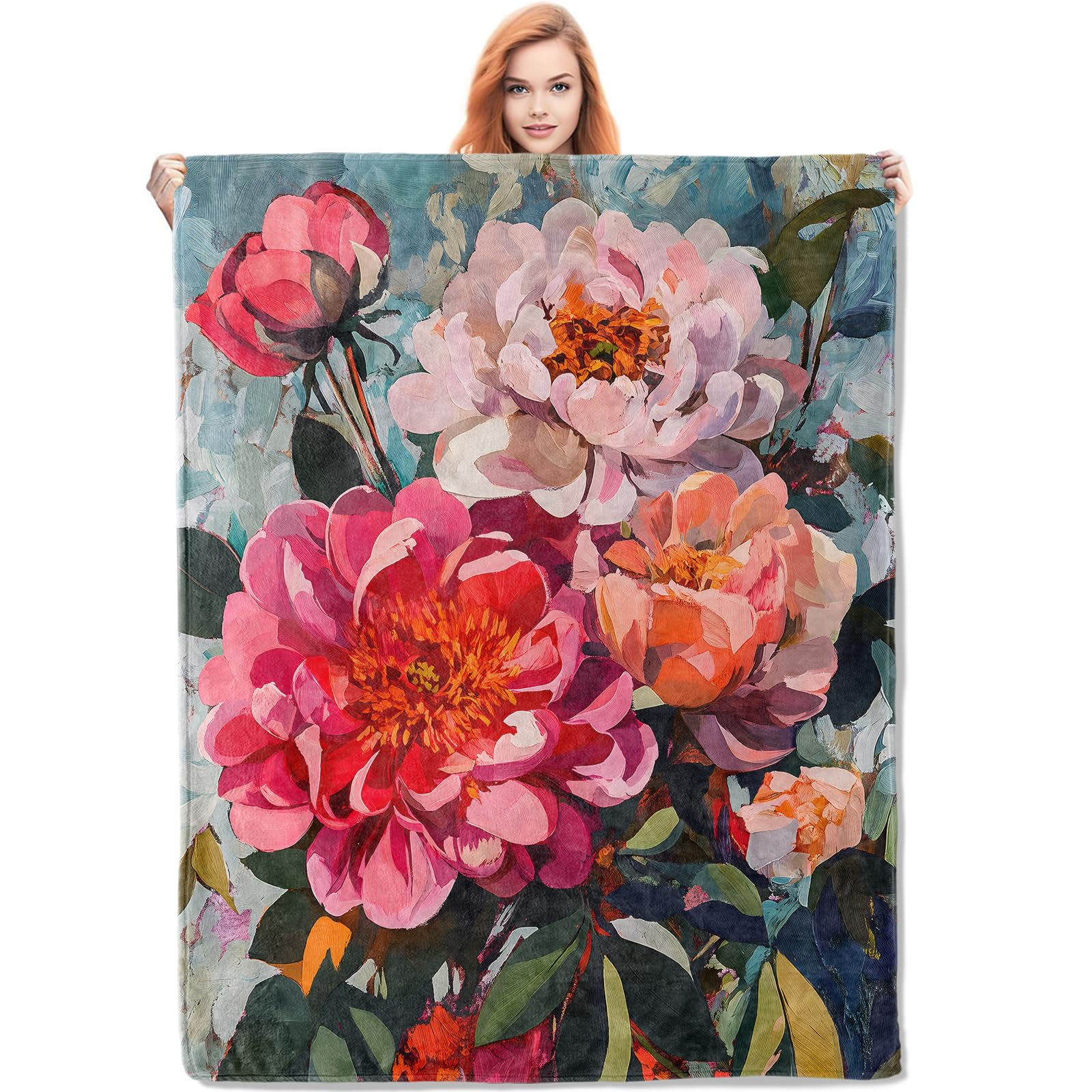 Couverture flanelle 150x200 cm douce et chaude pour lit et canapé