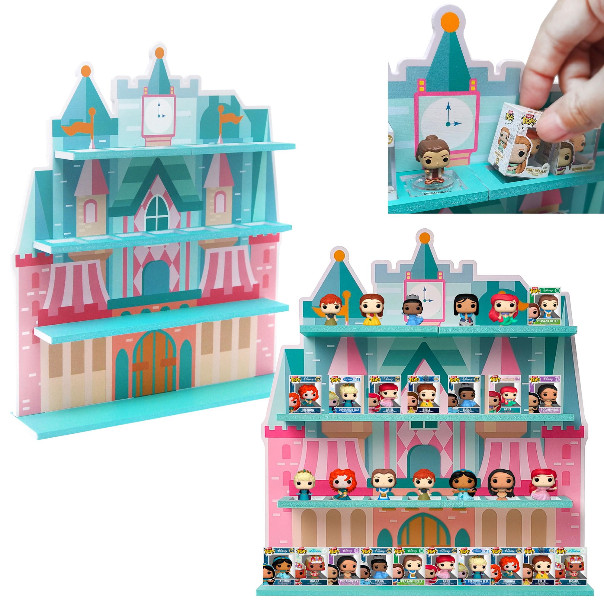 AUFGELD Display Shelf Compatible with Fnko Bitty Princesses Series