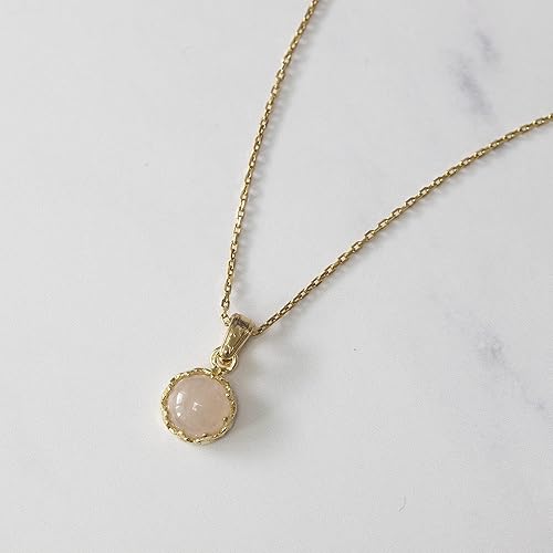 Miniatura 3 de 14K Gold Plated Gemstone Necklace for Women - Dainty Gold Necklace for Women - Gold over 925 Sterling Silver - Gold Pendant Necklaces - Gold Dainty