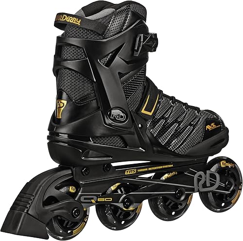 Vista 2 de Roller Derby AERIO Q-60 Men's Inline Skates Negro/Dorado