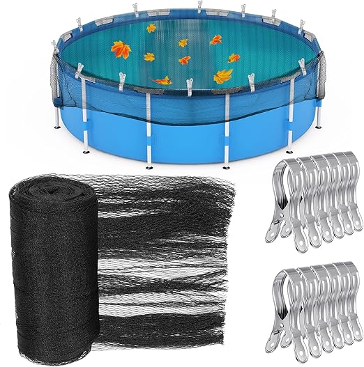 Therwen Pool Leaf Net Cover Above Ground Pool Winter Mesh