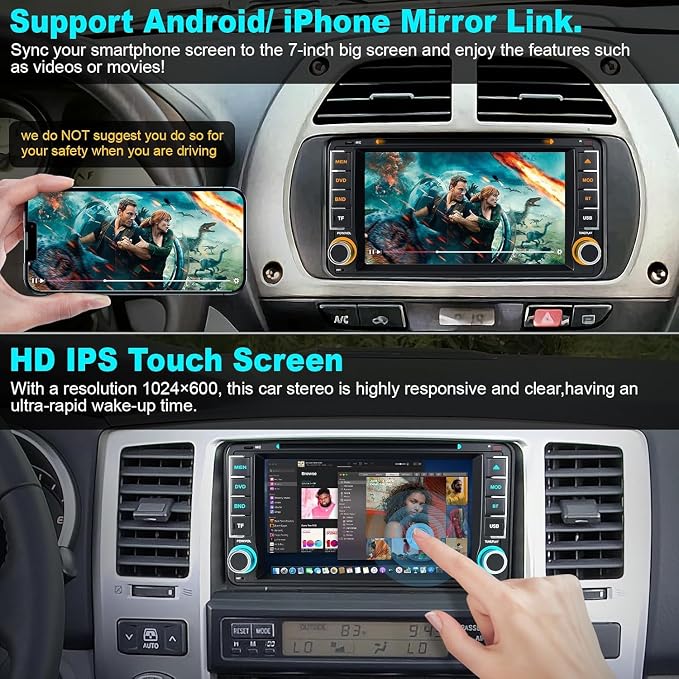 Radio para carro con pantalla 7 pulgadas B4U miniatura 6