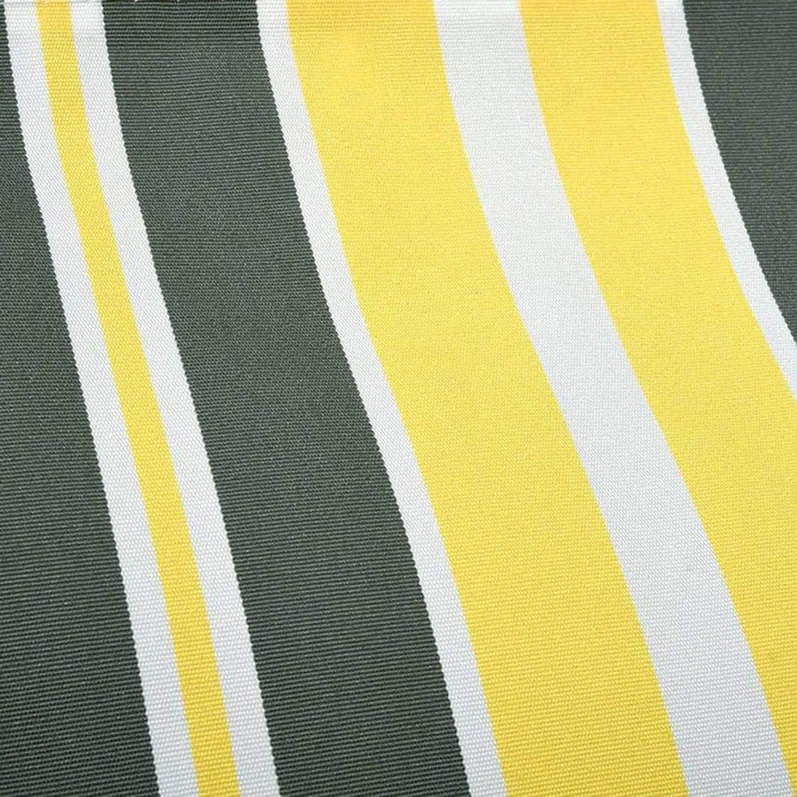 Tessuto Sostitutivo per Tenda da Sole Retrattile (Solo Tessuto) Copertura per Tendalino Parasole Tessuto in Poliestere Resistente all'Acqua Telo Parasole per Esterno(Size:8x11ft,Color:Righe Gialle)