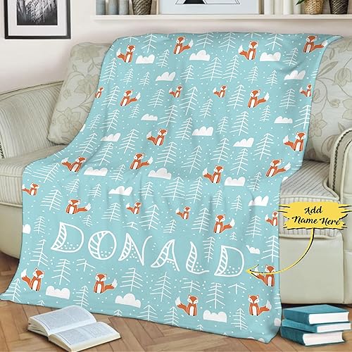 Miniatura 2 de Manta con nombre personalizado para niños, niños, niñas, niños, bebé, regalo de familiares, amigos, familiares para cumpleaños, día del niño,