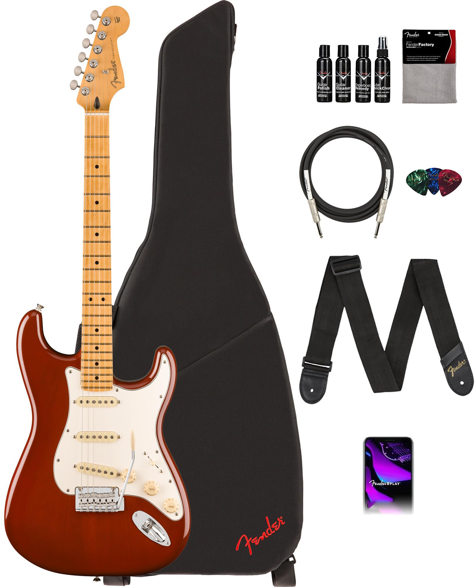 Amazon.com: Fender Player II Stratocaster - Transparent Mocha