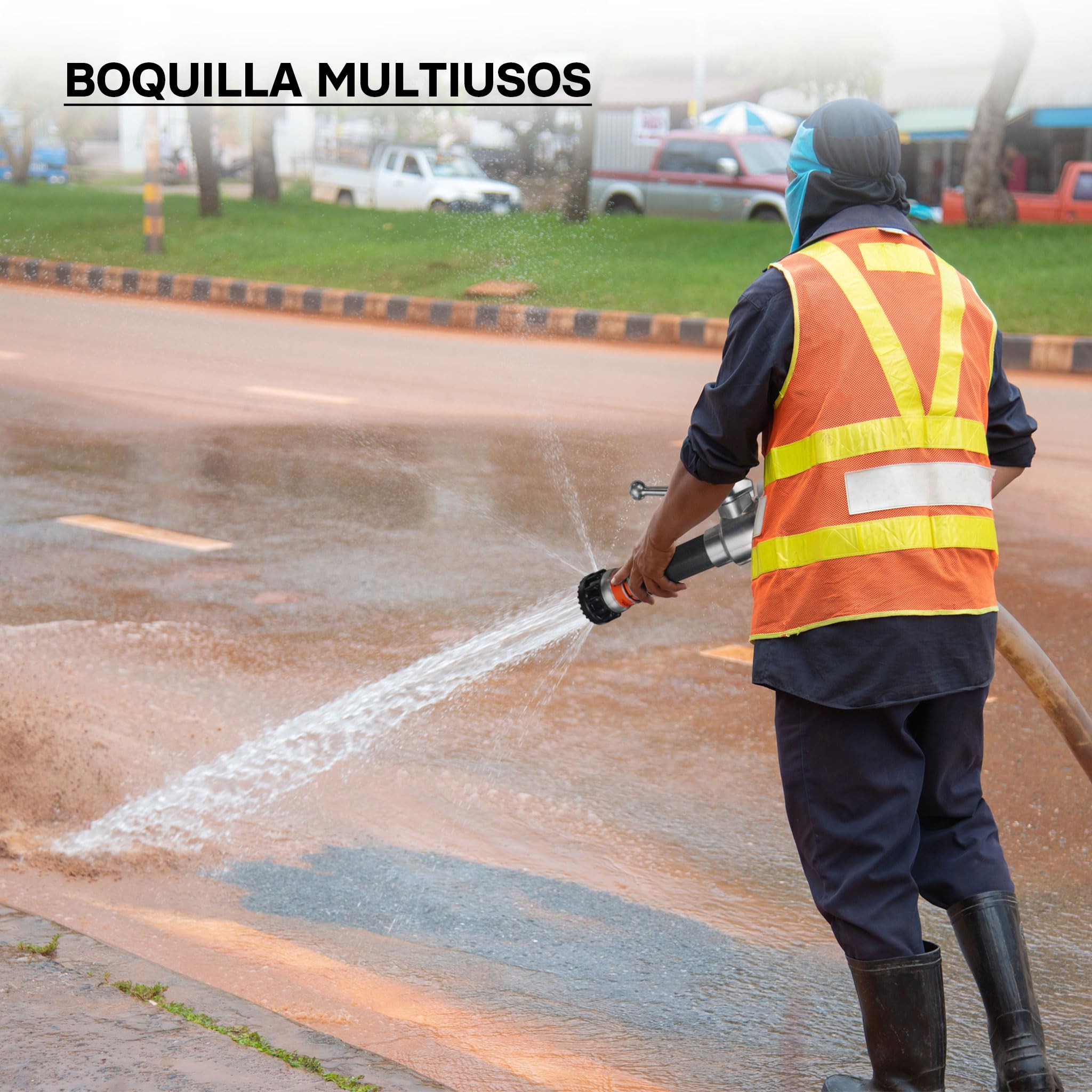 Boquilla de chorro nebulizador Acople-C Lanza de bomberos Extinción incendios Construcción Multiusos